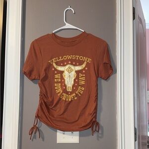 Yellowstone cinched t-shirt